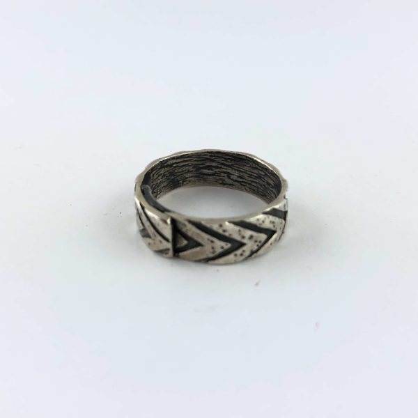 anello-uomo-donna-argento-925-fede-tribale-lato-online