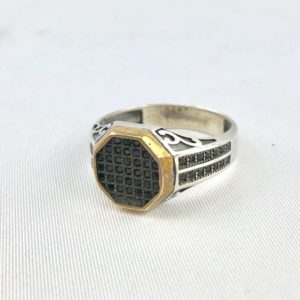 anello-uomo-turcomanno-cristalli-neri-argento-925-online