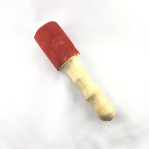 bastone-campana-tibetana-legno-sheesham-coperto-pelle-medio-online
