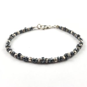 bracciale-uomo-argento-925-ematite-sfaccettata-pepite-piccole-online