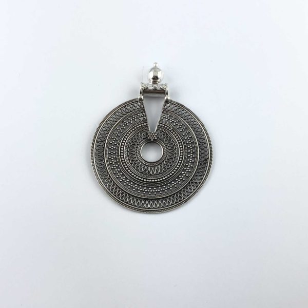 ciondolo-artigianale-india-argento-925-cerchi-concentrici-online