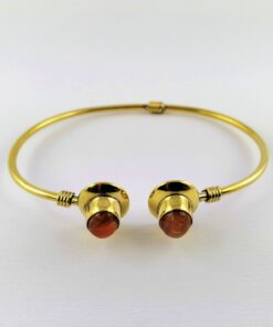 Bracciale-ottone-pietra-sole-taglio-ovale