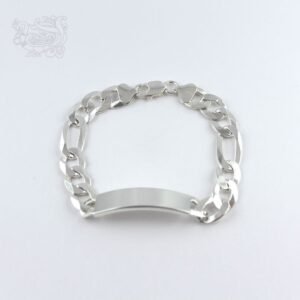 Bracciale-argento-925-maglia-italiana-targhetta-rettangolare-gancio-moschettone