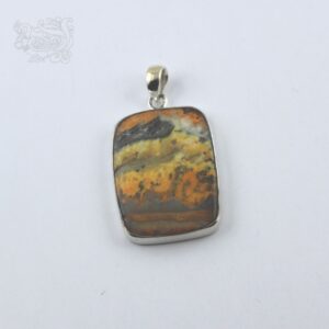 Ciondolo-pietra-agata-calabrone-bumble-bee-agate-argento-925-forma-rettangolare