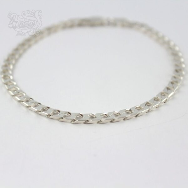 bracciale-argento-925-maglia-italiana-piccola-chiusura-moschettone-dettaglio